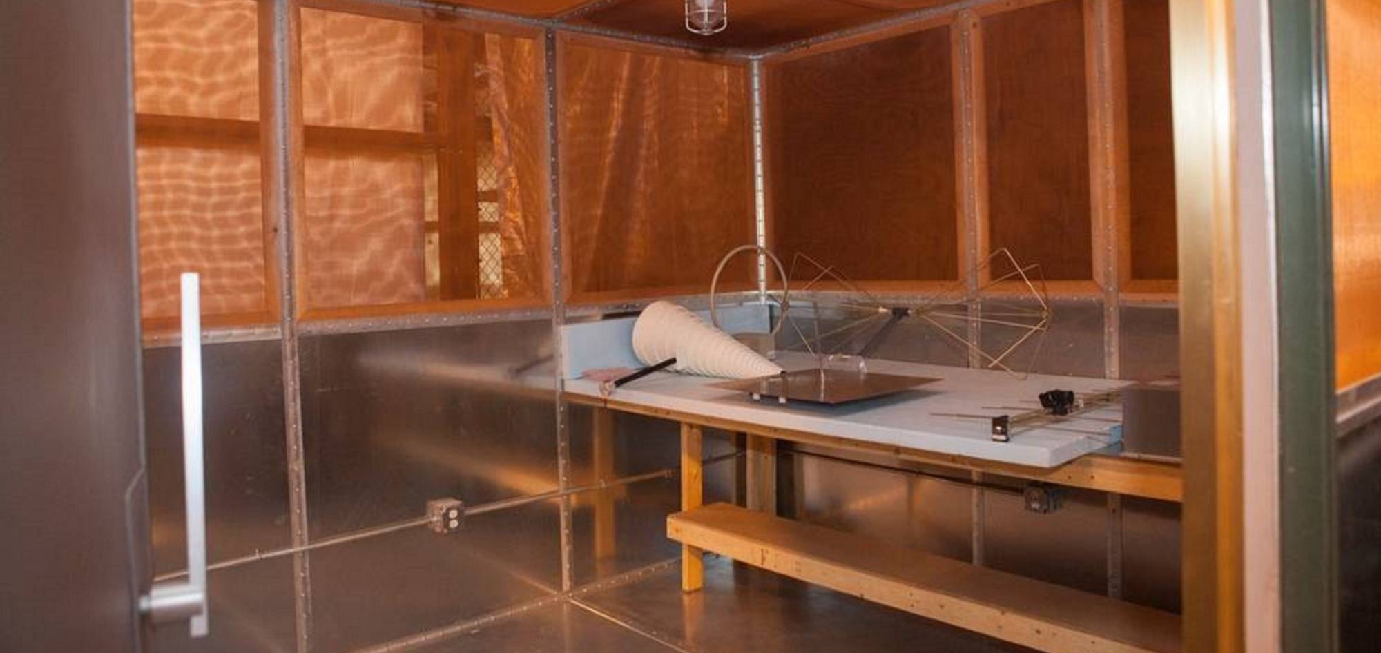 Inside view of the ESD chamber in the EMC Center